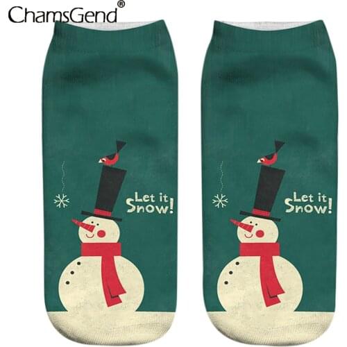 Christmas Funny 3d Printed Socks Women Unisex Cute Low Cut Ankle Socks Women Sock Casual Socks 2021 New Year Gift Dropshipping