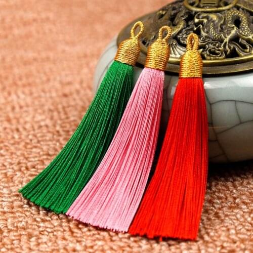 2pcs/lot 21 Colors Cotton Silk Tassel Cords for Earrings Jewelry 8cm Long Tassels Charm Pendant Fit DIY Jewelry Making Findings