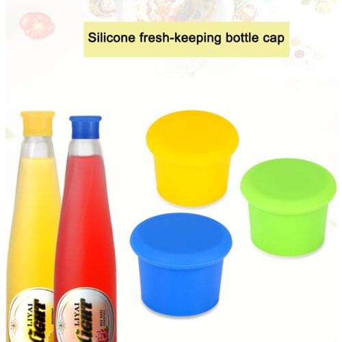6 Colors Bottle Caps Wine Stopper Family Bar Preservation Tools Silicone Creative Design Safe And Healthy cocktail shaker