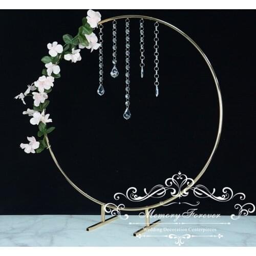 Wedding flower Round metal Arch Party Decoration road leads Flower backdrop frame stand Wedding Decoration