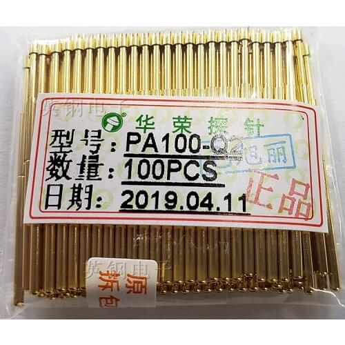 PA100-Q2 Huarong Probe 1.5MM Four-claw Test Needle 100MIL Gold-plated Plum Blossom Claw Spring Probe