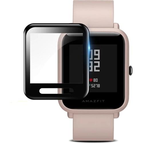 PMMA Screen Protector Full Cover for Huami Amazfit Bip Lite S Smart Watch 3D Protective Film