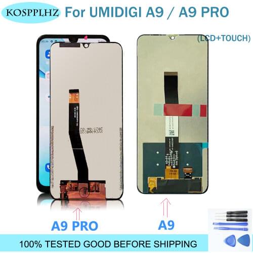 For UMIDIGI A9 LCD Display+Touch Screen Digitizer Assembly 100% Original New LCD+Touch Digitizer for UMIDIGI A9 +Tools