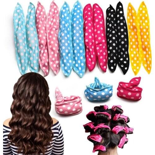 10 Pcs/Lot Hair Curlers Soft Sleep Pillow Hair Rollers Set Best Flexible Foam and Sponge Magic Hair Care DIY Hair Styling Tools