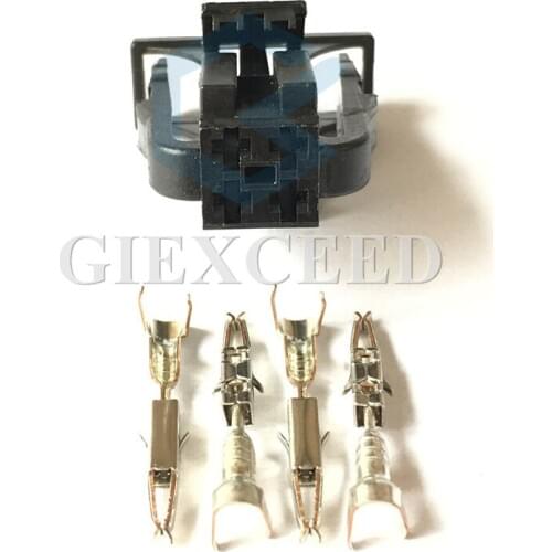 2 Sets 4 Pin 3B0972722 Waterproof Female Car Automotive Housing Plug Auto Electric Wiring Socket