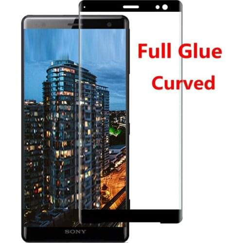 3D Curved Full Glue Tempered Glass For Sony Xperia XZ3 Full Screen Cover Screen Protector Film For Sony Xperia XZ3