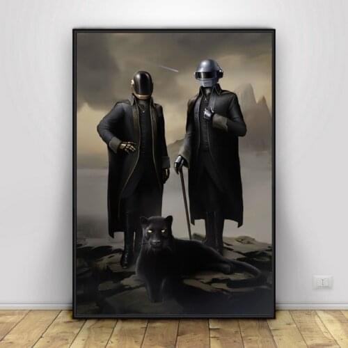 Daft Punk Canvas Fabric Poster And Print Wall Art Picture Painting Home Decor
