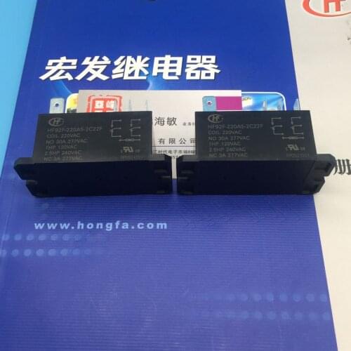 HF92F-220A5-2C22F 220VAC 30A relays
