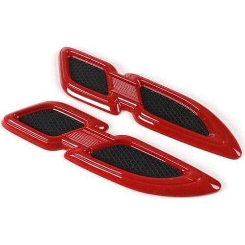 Car Fender Decoration Protection Stickers Exterior Accessory Red for Jeep Wrangler JK JKU 2007-2018