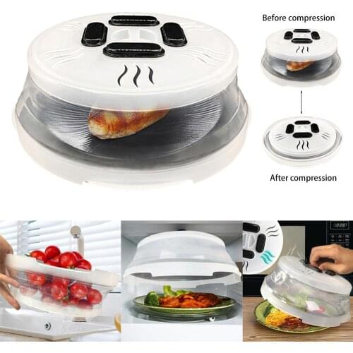 Magnetic Microwave Plate Cover Splatter Guard with Steam Vents and Strong Magnets. Microwave Cover. Keeps Microwave Oven Clean