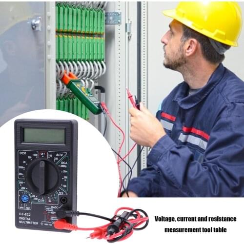 Multifunction Digital AC DC Multimeter Current Voltage Resistance Voltmeter Ammeter Handheld Portable Ohm Amp Detecting Tester