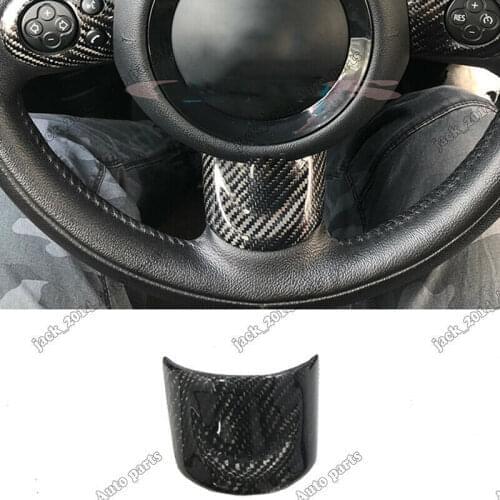 Real Carbon Fiber Inner Steering Wheel Cover Trim for Mini Cooper S R55 R56 R57 2007-2013