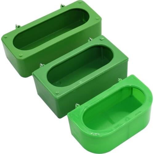 1pcs Pet Birds Hanging Feeding Trough Parrot Food Water Bowl Feeding Splash-proof Cup Plastic Bird Pigeons Cage Feeder