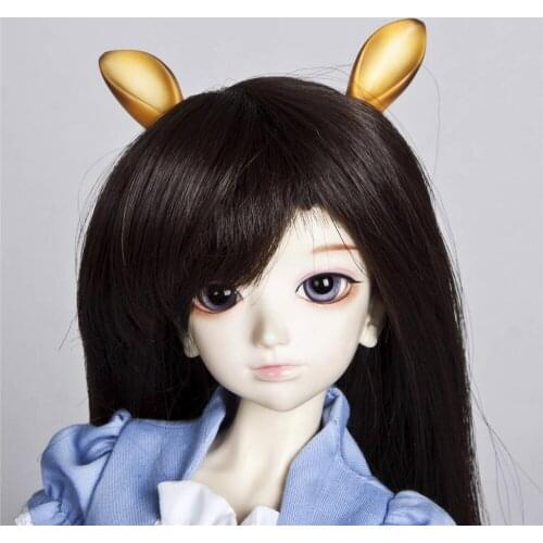 [wamami] 786# Ooak Light Brown Ear Horn Magnetic 1/4 MSD&1/6 SD Dd AOD Doll BJD Dollfie