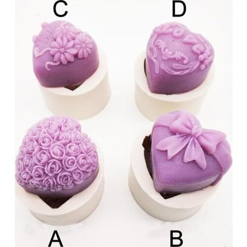 Bloom Rose Flower Shape 3D Silicone Mold Soap Making DIY Wedding Cake Mold Cupcake Jelly Candy Decoration Craft Baking Tools