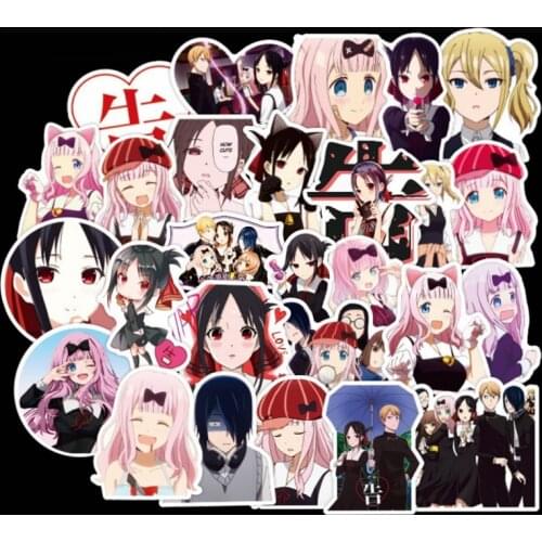 50PCS Anime Love Is War Chika Fujiwara Stickers for DIY Girl Stationery Laptop Phone Guitar Suitcase Cute Kaguya Sama Sticker