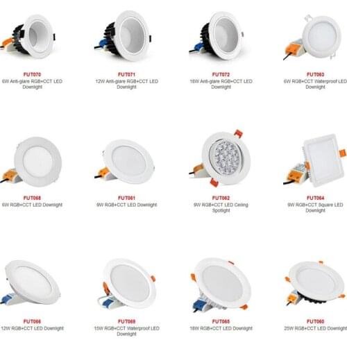 Mi bOXER 6W/9W/12W/15W/18W RGB+CCT LED Downlight Dimmable LED Ceiling Spotlight FUT062/FUT060/FUT064/FUT065/FUT066/FUT068/FUT070