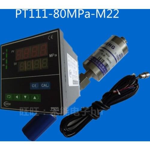 High temperature melt pressure sensor + intelligent digital instrument, PT111-80MPa-M22
