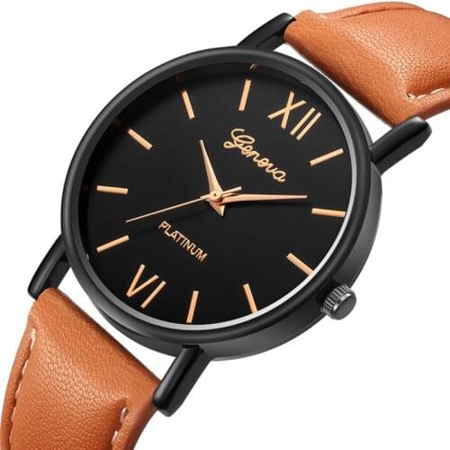 Lady Simple Dial Leather Strap Watch Hodinky Women Fashion Business Pointer Quartz Watch Clock Saats Drop Shipping Montre Femme