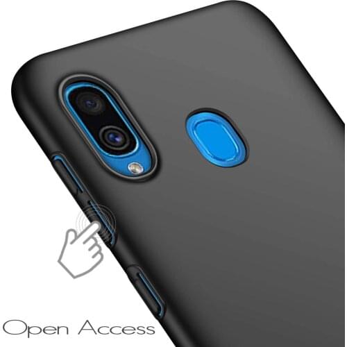Hard PC Cases For Samsung Galaxy A20 Premium Material Anti-Stop Phone Cover For Galaxy A20 Super Luxury Matte Plain Black Cases