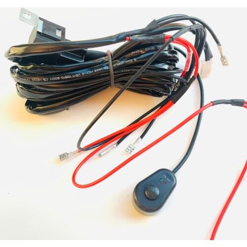 1/2/3/4 Leads light lamp 240w Power switch Relay Harness Car lighting wiring cord One Switch Control Four 4 Spotlight cable kit
