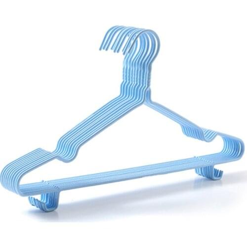 Free shipping 10Pcs of Suit Hangers Multi-Functional Non-slip Portable Clothing Storage Durable Household closet organizer