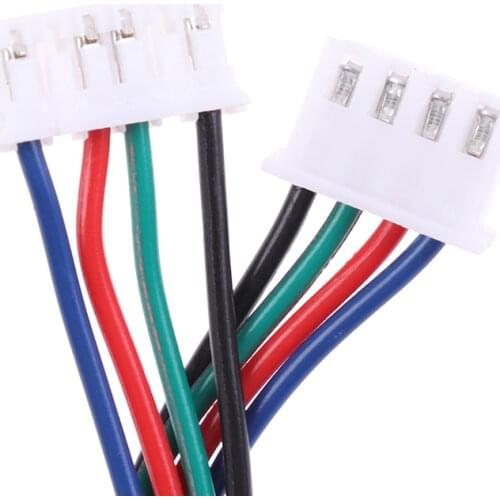 5Pcs 3D Printer Parts Stepper Motor cables 4pin to 6pin XH2.54 connector wire
