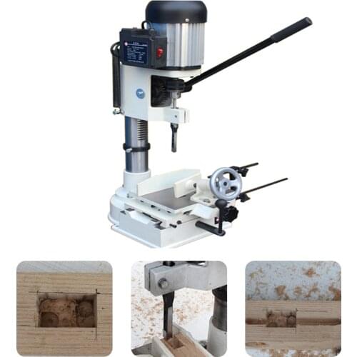Driller Tenon Machine Woodworking Mortising Machine Carpentry Groover Drilling Hole Tenoning Tool Table Drilling Tool
