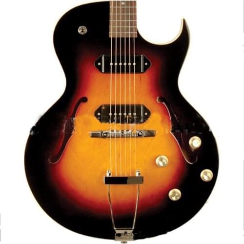 HOT 41 inch Left Electric Guitar Concert Jazz 6 string Guitar Rosewood Fingerboard Semi-Hollow Body Guitar AGT195