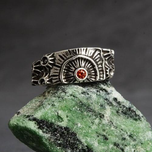 Handmade Personalise Retro Silver Color Volcanic Ladies Finger Rings Unisex Open Adjustable Size Circlet Hoop Jewelry