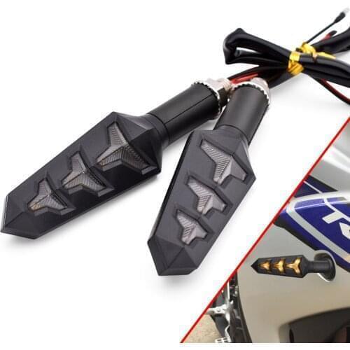 Motorcycle Signals Lamp Turn Signal Light Fishbone Flowing Water LED For BMW R1200S R1200ST R1150RT F650CS R1100S R1150R S1000RR