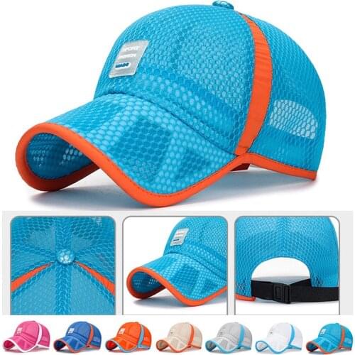 Summer Children Baseball Caps Breathable Mesh Sun Hat Adjustable Boys Girls Snapback Casquette Gorras Kids Fashion Panama