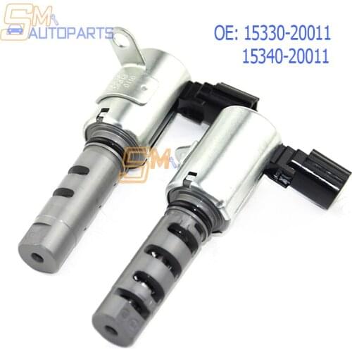 Left+Right VVT Oil Control Valve Engine Variable Timing Solenoid 15330-20011 15340-20011 For Toyota Lexus
