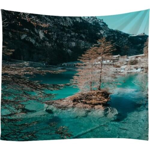 Natural LandscapeTapestry Wall Hanging Cloth Bed Spread Beach Towel Table Cloth Yoga Mat House Decoration Living Room Decoration