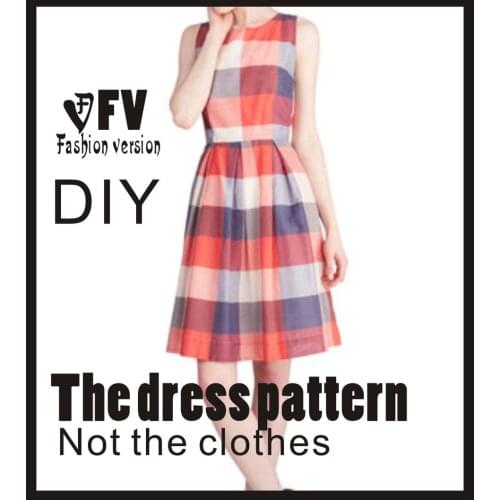 Dresses Sewing Pattern Template Cutting drawing Clothing DIY ((Not selling clothes)) BLQ- 120