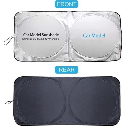 Car Front Window Sunshades Cover Logo For Volvo XC40 XC60 XC70 XC90 S 60 70 80 90 V50 V90 Sun Shading Visor Blind Parasol Auto