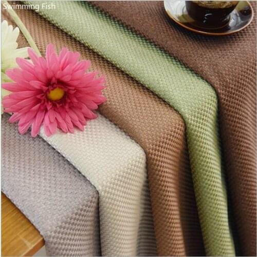 Modern solid color Faux linen cotton shading curtain fabric Darpe Curtains for Bedroom Rideaux Window Customized