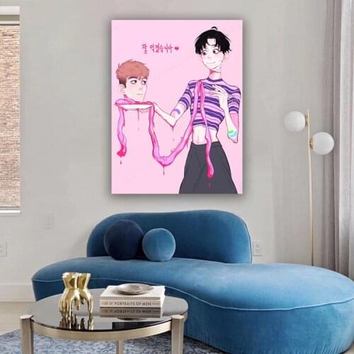 Modern Nordic Anime Character Killing Stalking Canvas Print Poster Painting Picture Wall Art for Living Room Bedroom Home Decor