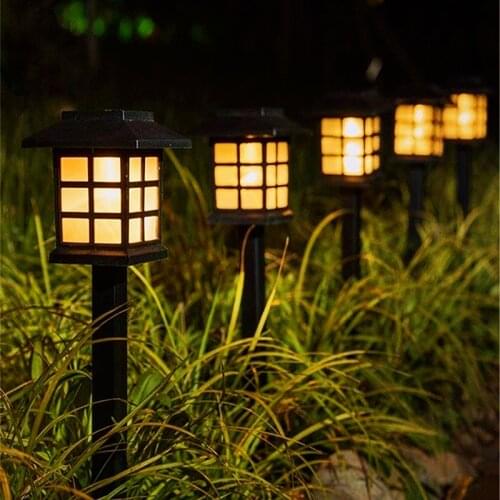 LED Solar Powered Light Outdoor Decorative Path Light Waterproof Garden Courtyard Landscape Lights For Lawn Patio Yard Decor