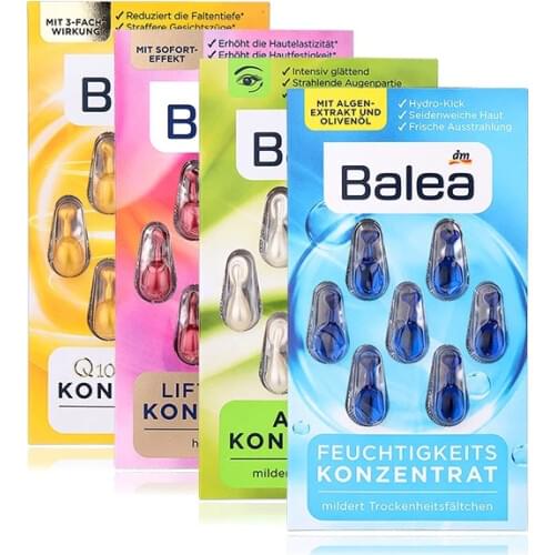 Balea Face Eye Serum Concentrate Moisture Increases Dry Skin Elasticity Firmness Soften Eye Wrinkles Silky Nourish Smooth Skin