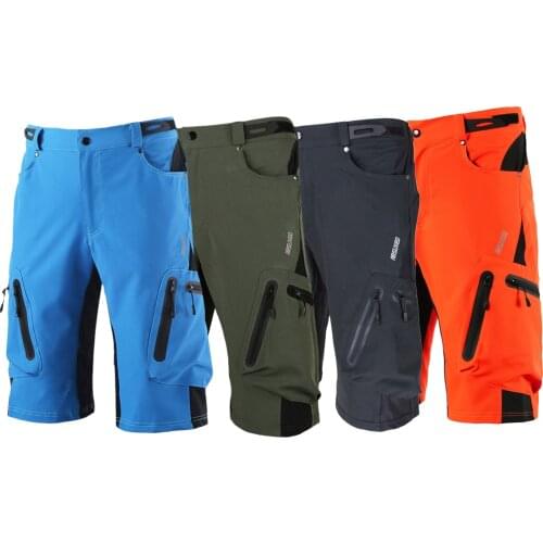 TOMSHOO Cycling Shorts Mens Baggy Cycling Shorts Breathable Outdoor Sports MTB Bike Cycling Running Short Pants for Ciclismo