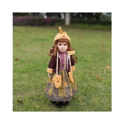 Height 40cm Meiwu home office decorated with Russian ceramic dolls valentines day birthday gifts