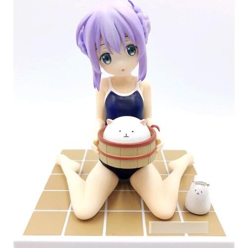 Japanese original anime figure Kafuu Chino Would you like to come to a rabbit today action figure collectible model toys