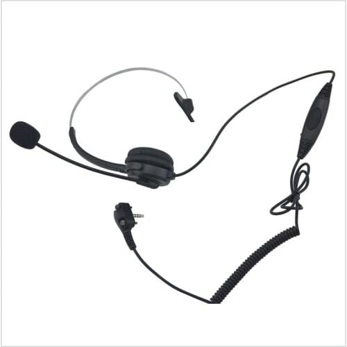 Behind the head lightweight headset with PTT & Mic for Vertex Standard VX-260 VX-450 VX-450 VX-530 EVX-531 EVX-261
