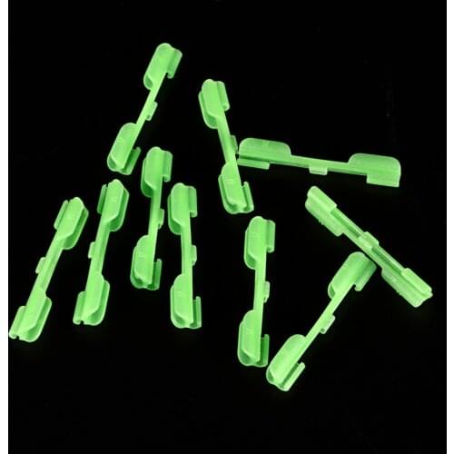 10pcs Fluorescent Glow Stick Clip Lightstick Fishing Night Float Dark Glow Sticks Clip Holder, Men Women Outdoor Fishing