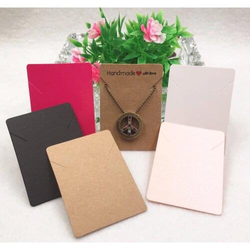 200pcs 5x7cm New Arrival Lucky Card Necklace Charm Pendant Necklace Cards For Women Gifts Jewelry displays card