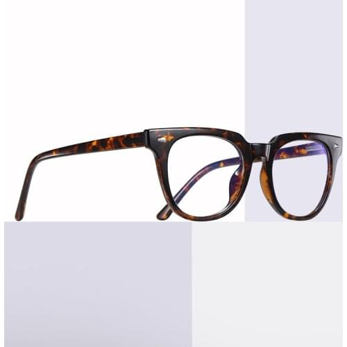 2020 Square Women Anti Blue Light Glasses Female Optic Retro Glasses Frame Blue Light Blocking Eyeglasses TR90 Cellphone Glasses