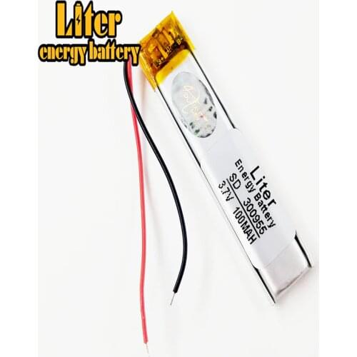 300955 3.7V 100mAh 301055 Lithium Polymer Li-Po li ion Rechargeable Battery For Mp3 MP4