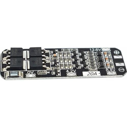 3S 20A Li-ion Lithium Battery 18650 Charger PCB BMS Protection Board For Drill Motor 12.6V Lipo Cell Module 64x20x3.4mm DIY