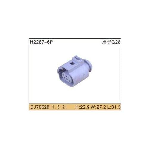 5/10pcs 1.5mm 6 pin auto for plastic housing electric plug 1J0 973 713 G wiring harness cable connector 1J0973713G